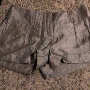 Express silver shorts